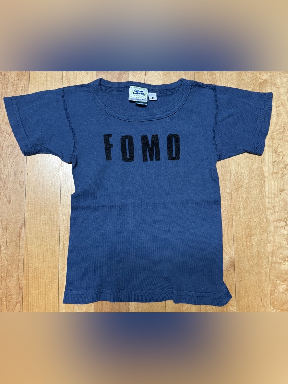 Vintage Cotton Caboodle FOMO T-Shirt Size 2 single stitch